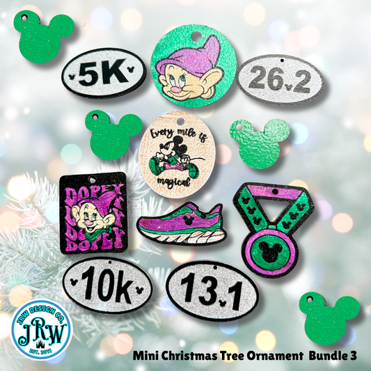 The Ultimate Magic Runner | Enchanted Mini Christmas Tree Kit Christmas Tree with Red Metal Base 25in