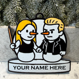Frosty the Vampire Slayer Snowman Ornament—Personalize