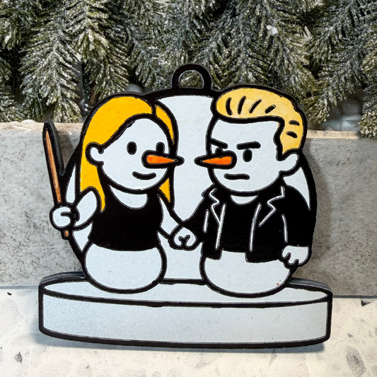 Frosty the Vampire Slayer Snowman Ornament—Personalize