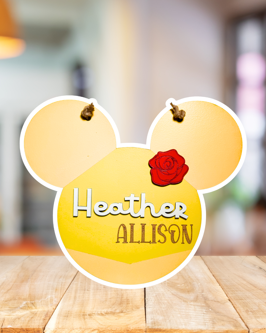 Enchanted Ears | Custom | Bookworm Princess Personalized Name Sign