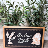 Be Our Guest | Tale As Old As Time Framed Sign