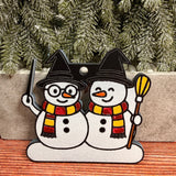 Wizard Snow Families Christmas Ornaments