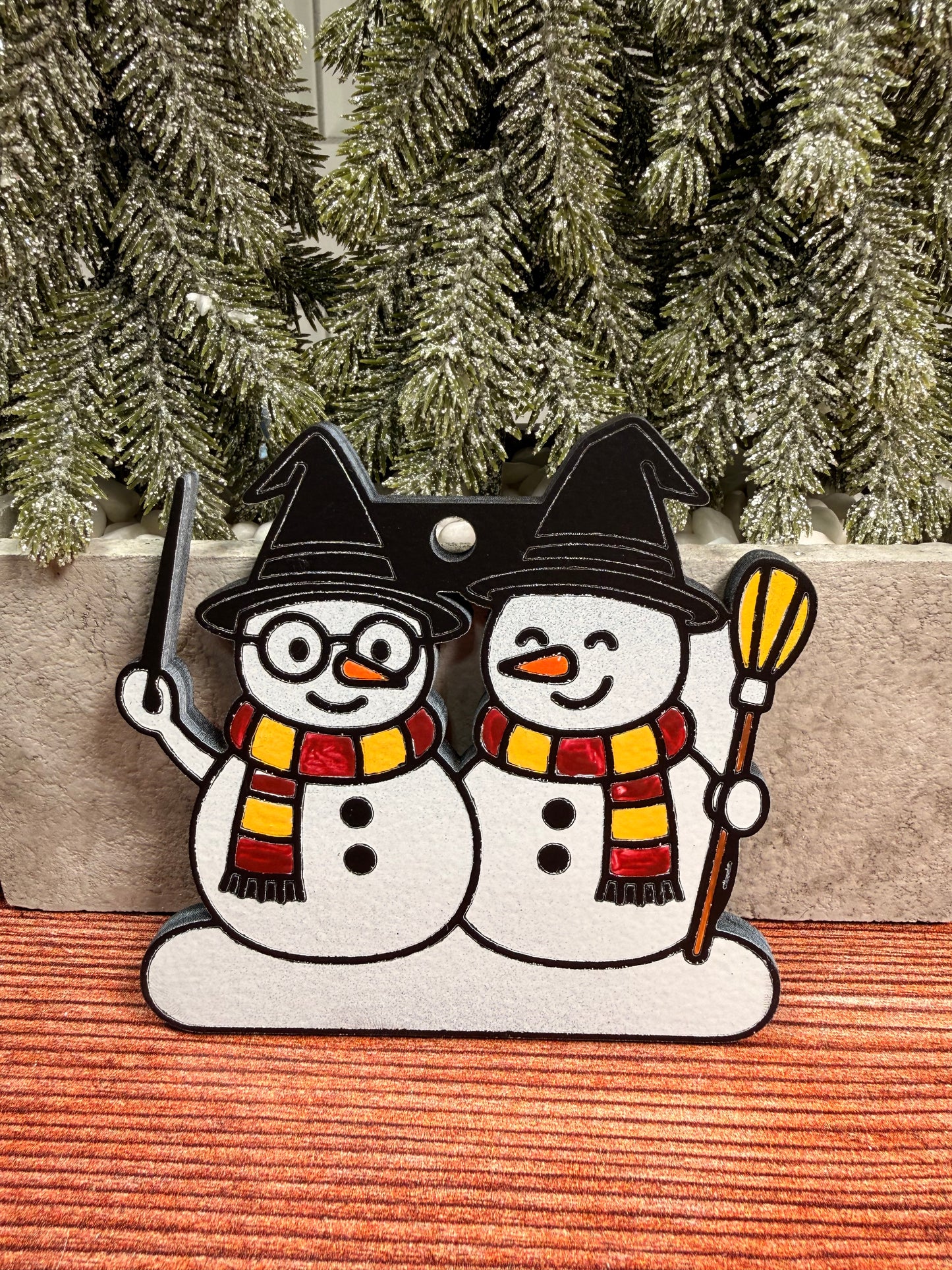 Wizard Snow Families Christmas Ornaments