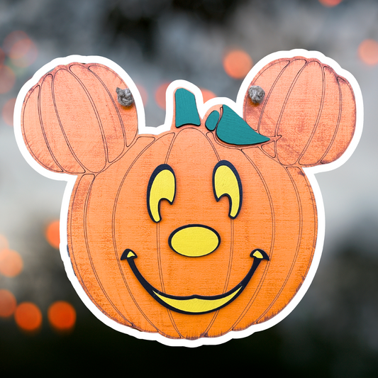 Happy Boy Pumpkin Wall Sign