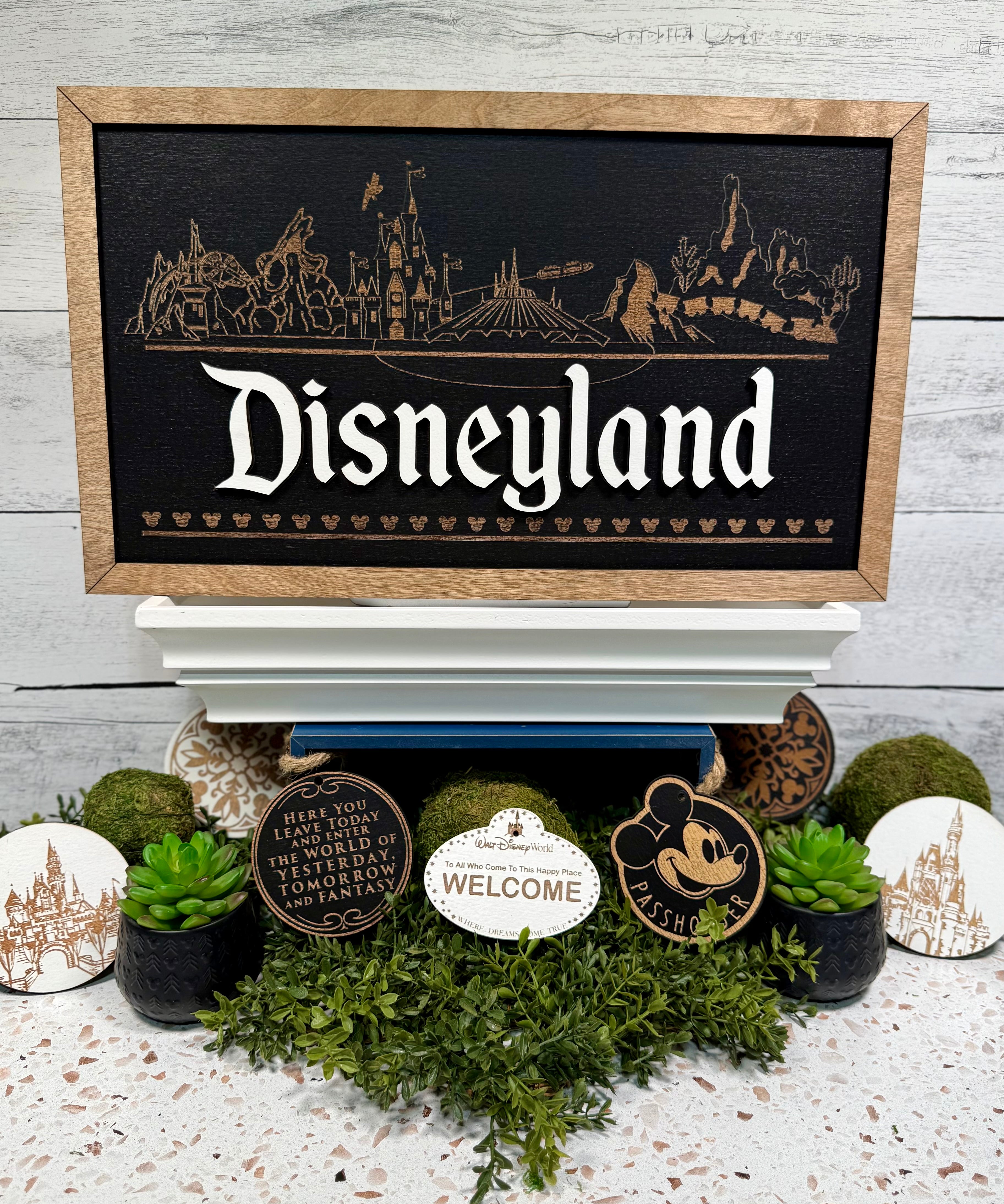 West Coast Park Skyline | Classic Attractions Framed Sign - Handmade by JRW Design Co.