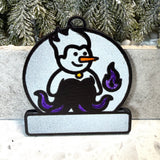 Villainous Sea Witch Snowman Ornament—Personalize