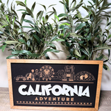 California Adventure Skyline | DCA Attractions Framed Sign