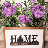 HOME Main Street U.S.A. | Castle Framed Sign