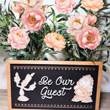 Be Our Guest | Tale As Old As Time Framed Sign