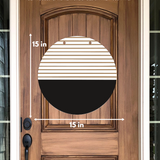 Last Name and Letter | Custom Client Gift Sign | Round Door Hanger