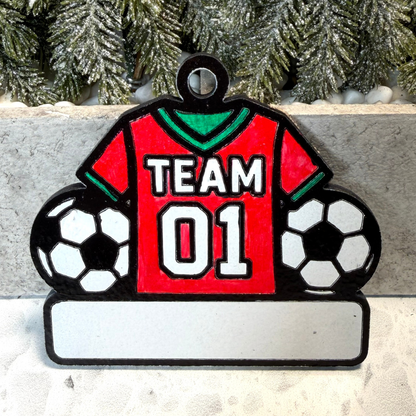 Kick Into Soccer Magic Ornament—Customizable