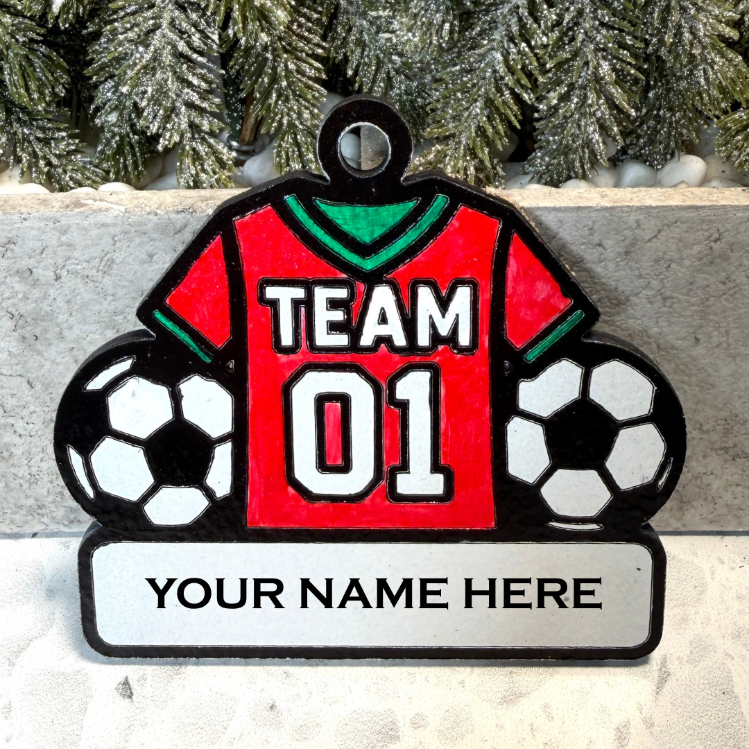 Kick Into Soccer Magic Ornament—Customizable