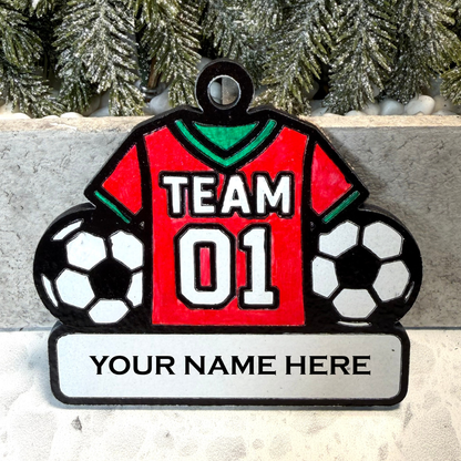 Kick Into Soccer Magic Ornament—Customizable