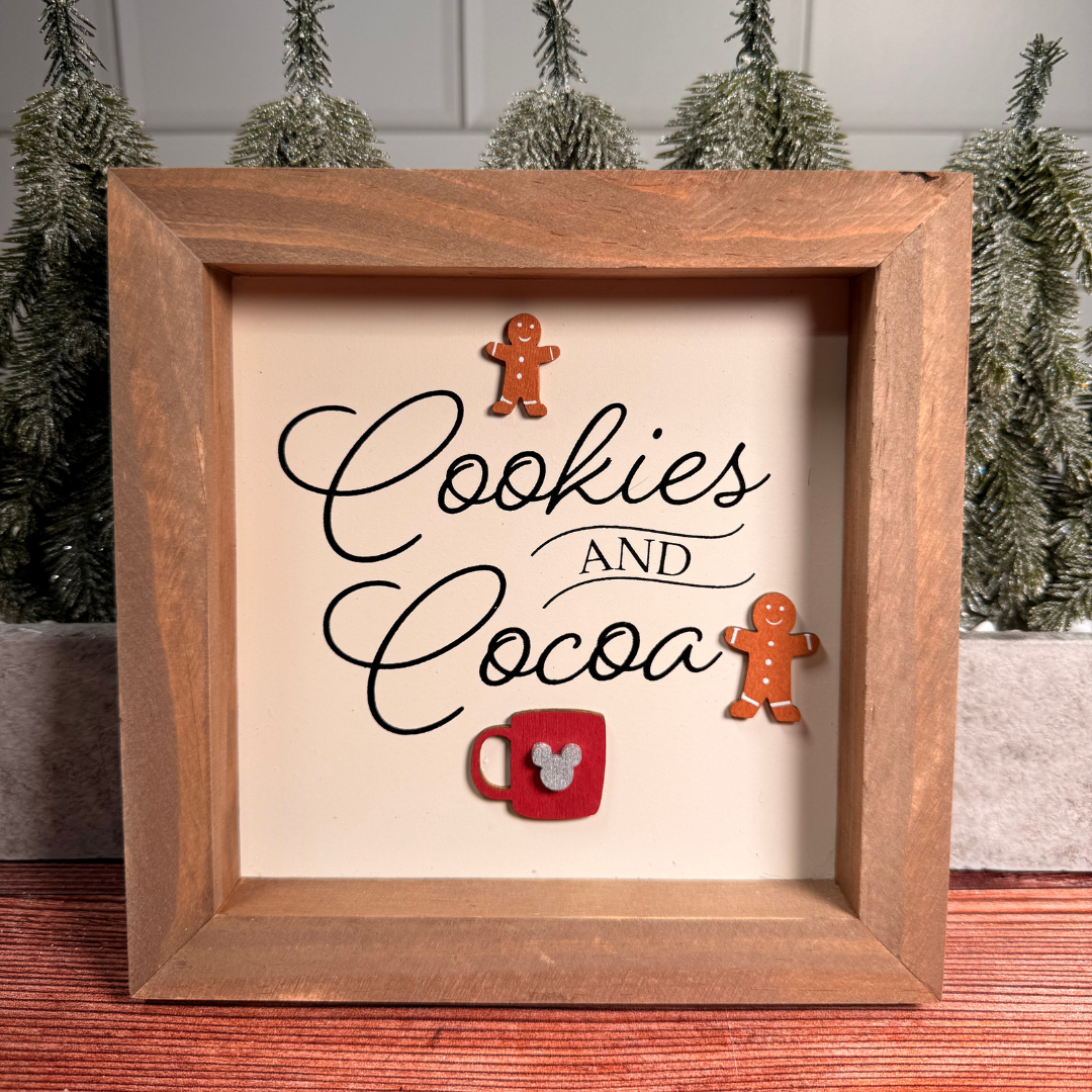 Magical Cookies & Cocoa Dimensional Framed Sign