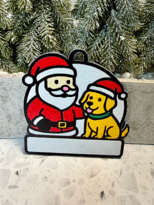 Santa and His Good Boy/Girl Golden—Personalize