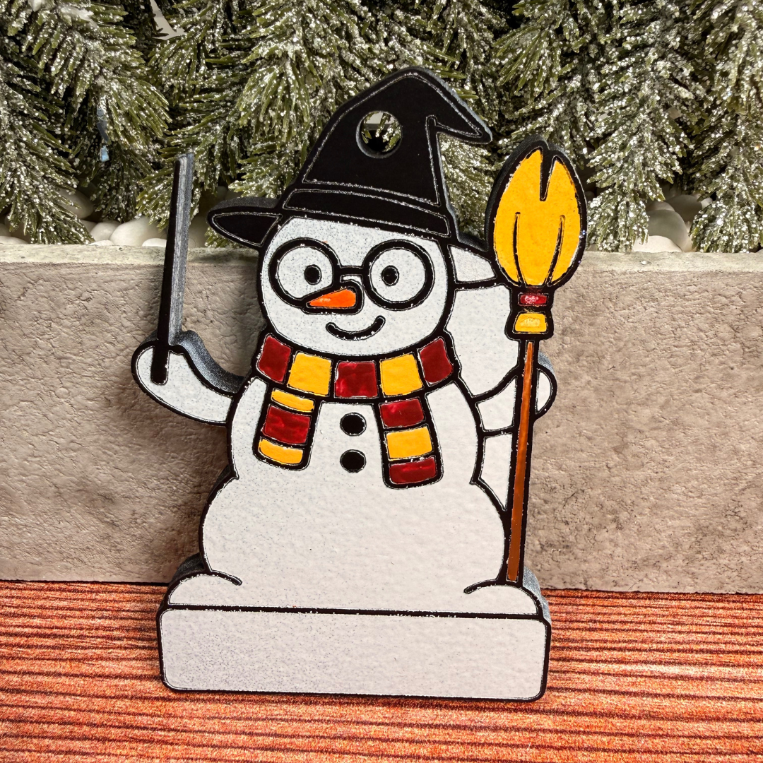 Wizard Snow Families Christmas Ornaments