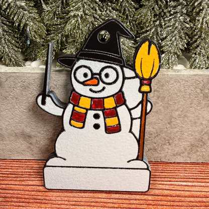 Wizard Snow Families Christmas Ornaments