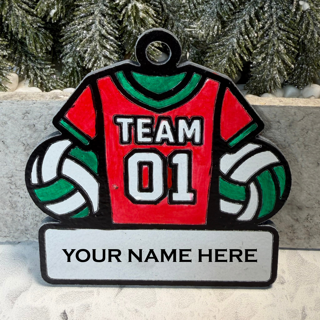 Volleyball Dreams ornament—Customizable