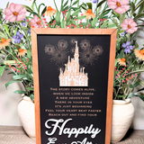 Reach Out And Find Your Happily Ever After | Lyrics Fireworks Framed Sign