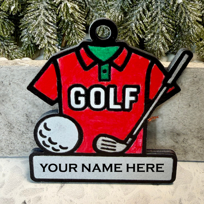 Tee Up Some Magic Golf Ornament—Customizable