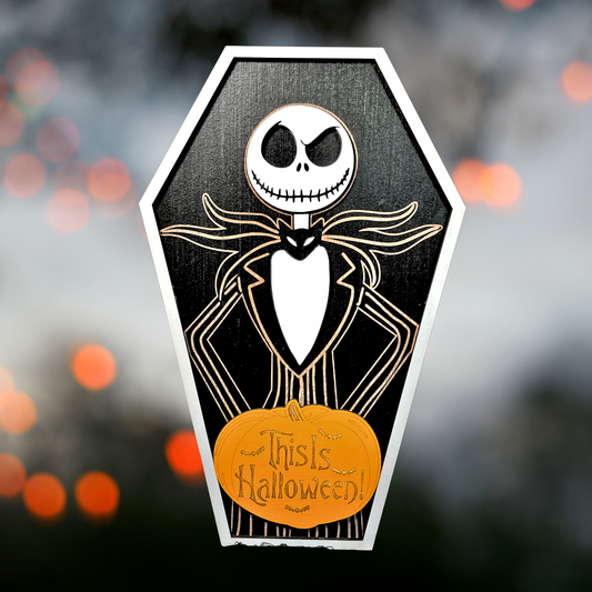 This Is Halloween Coffin Sign