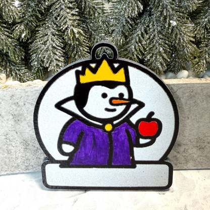 Wicked Queen Snowman Ornament—Personalize