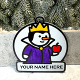 Wicked Queen Snowman Ornament—Personalize