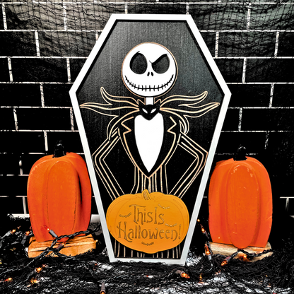 This Is Halloween Coffin Sign