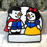 Snow Princess & Noble Prince Snowman Ornament—Personalize