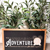 An Adventure We'll Take And Make Together | Spaceship Earth Framed Sign