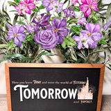 Here You Leave Today And Enter The World Of Yesterday, Tomorrow, and Fantasy  | Castle Tribute Framed Sign