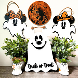 Mouse Ghost Sign – Trick or Treat Edition (10.6in x 15.6in)