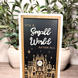 It's A Small World After All | Clocktower Facade Framed Sign