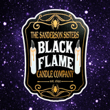 Black Flame Candle Sign