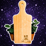 Halloween Mouse Wooden Bread / Charcuterie Cutting Board with Handle