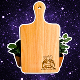 Halloween Stitch Wooden Bread / Charcuterie Cutting Board with Handle