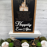 Reach Out And Find Your Happily Ever After | Fireworks Framed Sign - Handmade by JRW Design Co.