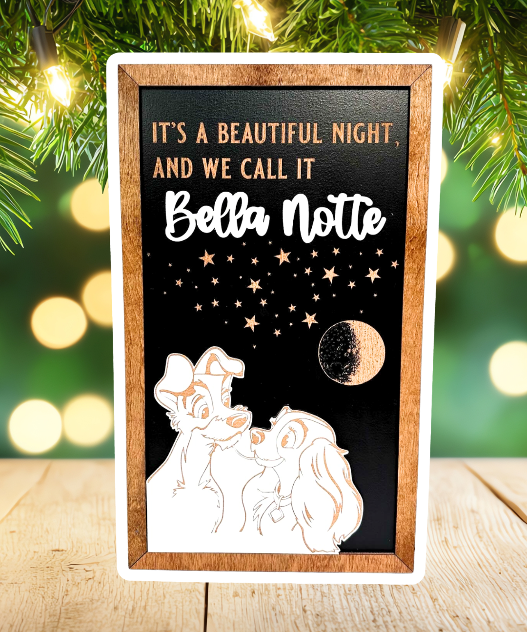 Bella Notte | It's A Beautiful Night Park-Inspired Framed Sign - Handmade by JRW Design Co.