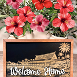 Welcome Home Polynesian | Vacation Club Framed Sign
