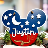 Enchanted Ears | Sorcerer Personalized Name Sign