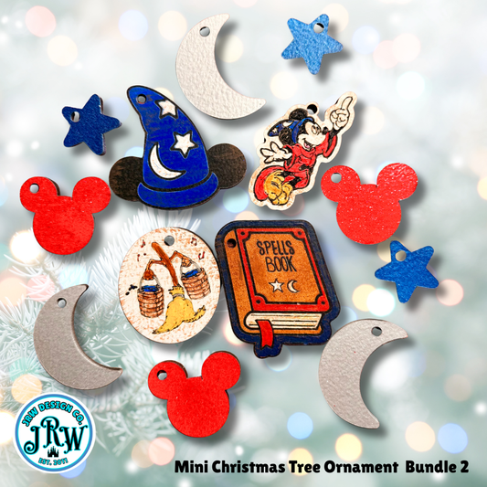 Sorcerer Magic | Enchanted Mini Christmas Tree Kit Christmas Tree with Red Metal Base 25in