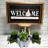 To All Who Come To This Happy Place | Castle Welcome Framed Sign - Handmade by JRW Design Co.