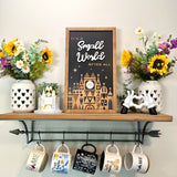 It's A Small World After All | Clocktower Facade Framed Sign - Handmade by JRW Design Co.