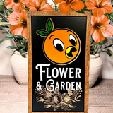 Plenty Of Sunshine Headin' My Way | Orange Bird Flower & Garden Framed Sign