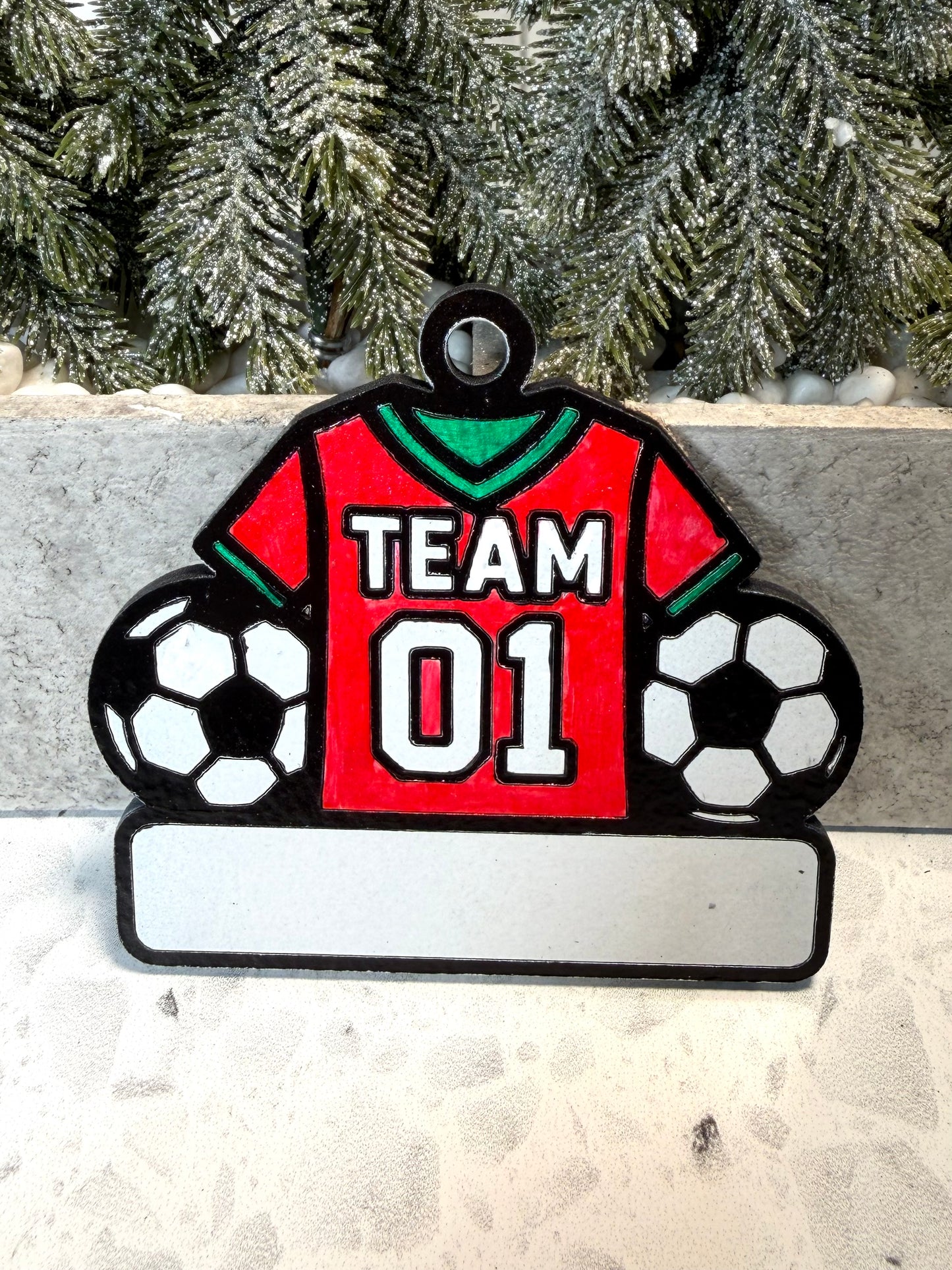 Kick Into Soccer Magic Ornament—Customizable