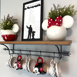 It's Kind Of Fun To Do The Impossible | Partners Silhouette Framed Sign - Handmade by JRW Design Co.