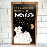 Bella Notte | It's A Beautiful Night Park-Inspired Framed Sign - Handmade by JRW Design Co.