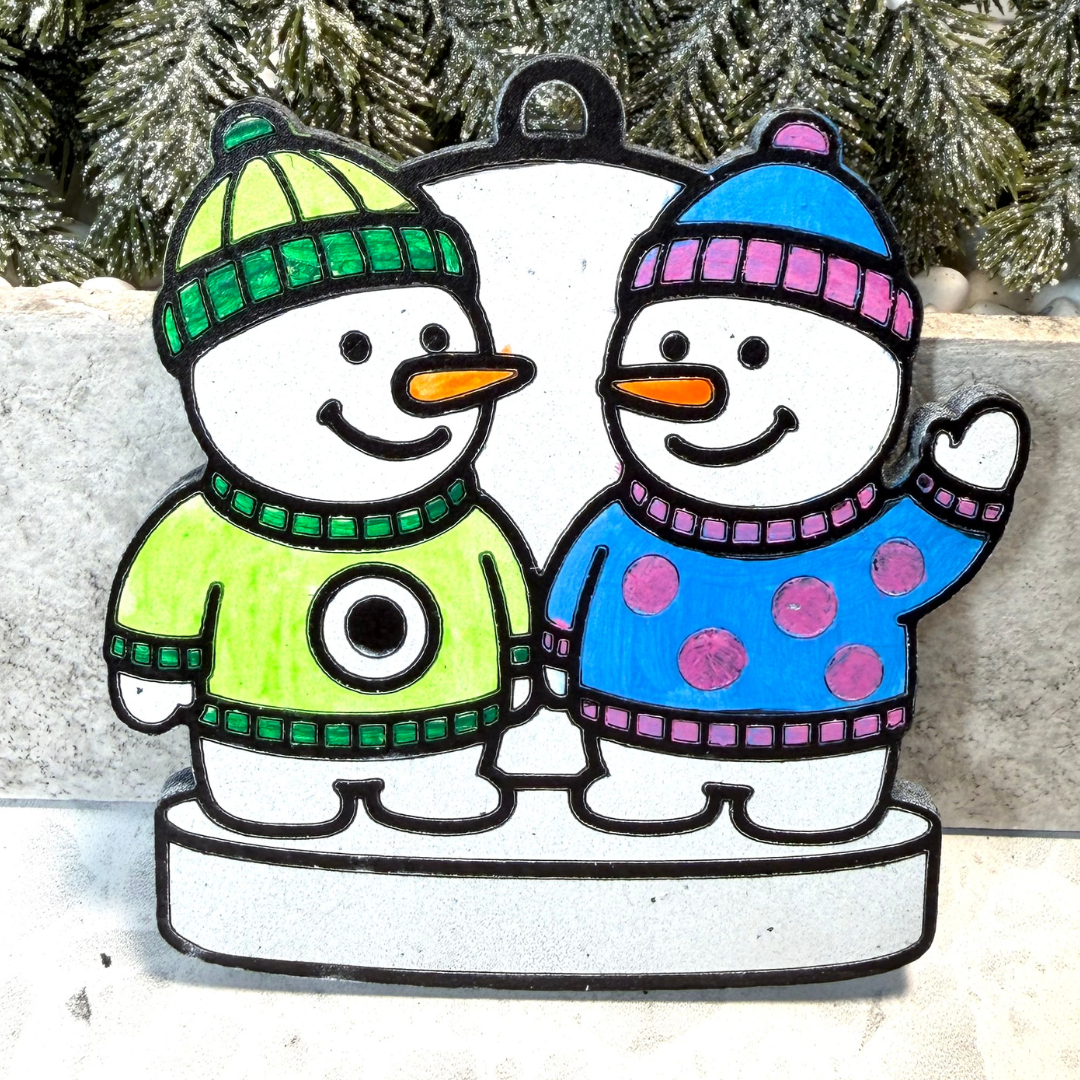 Monster Buddy Snowman Ornament—Personalize