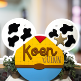 Enchanted Ears | Custom | Cowboy Personalized Name Sign