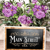 Main Street U.S.A. | Partners & Castle Vertical Framed Sign